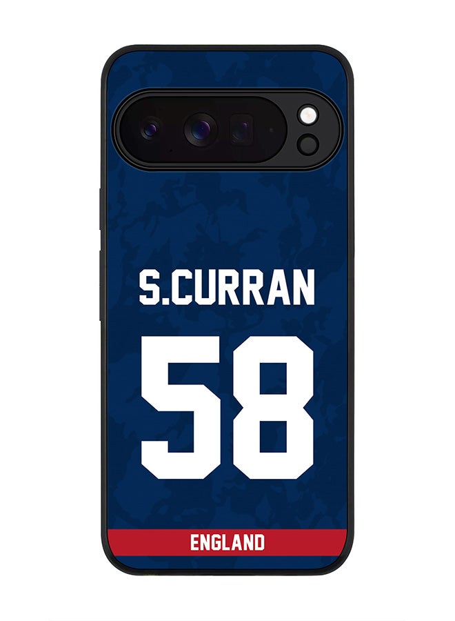 For Google Pixel 10 Pro Case,Slim fit Camera Protection, Shockproof Thin Phone cover  - England Sam Curran, Jersey No 58
